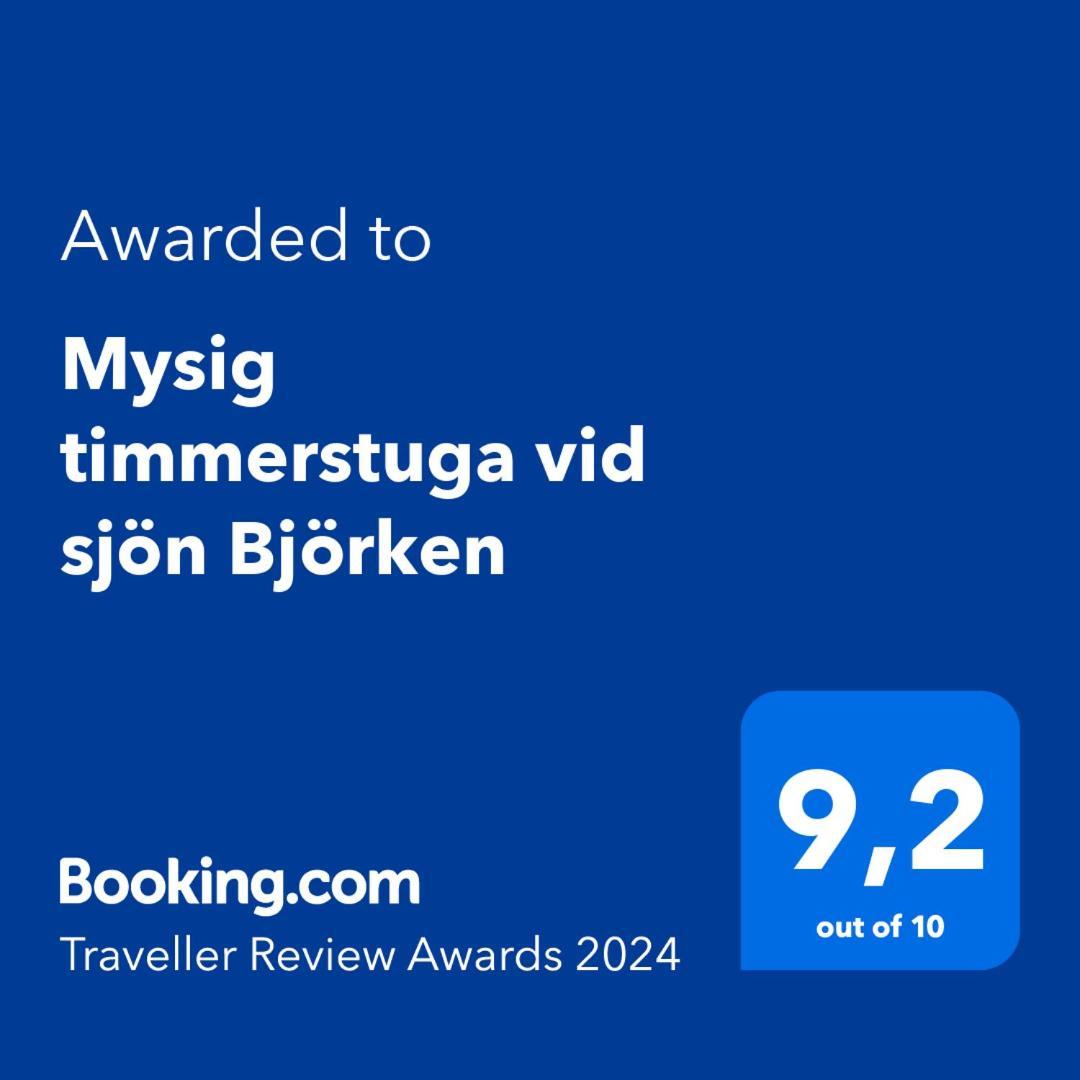 Mysig timmerstuga vid sjön Björken Grangärde Exteriör bild